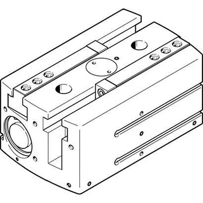 Produktfoto 1 von Festo HGPL Pneumatikgreifer, Doppeltwirkend-Ausführung, 2 Greifarme, Parallel, 8 bar max.