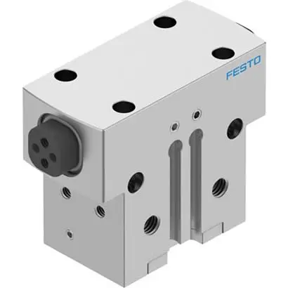 Produktfoto 1 von Festo HGPD Pneumatikgreifer, Doppeltwirkend-Ausführung, 2 Greifarme, Parallel, 8 bar max.