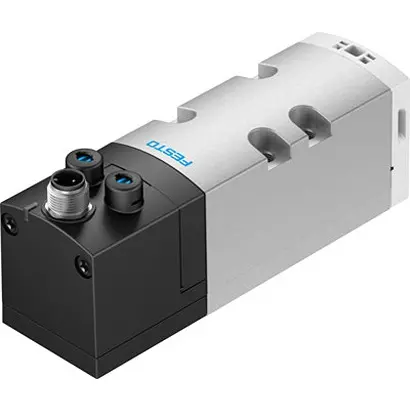 Produktfoto 1 von Festo VSVA 561378 Pneumatik-Magnetventil 5/3-Way, Pressurised M12, Elektrisch-betätigt 24V dc
