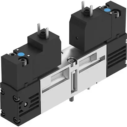 Produktfoto 1 von Festo VSVA 546699 Pneumatik-Magnetspule / pilotgesteuertes Steuerventil 5/2-Way, Bistable, Dominant G1/8,