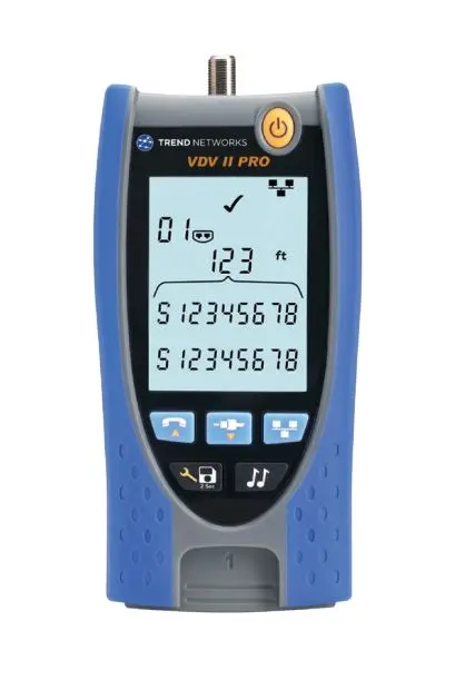Produktfoto 1 von TREND Networks VDV II Pro Netzwerktester Tonsignal, Kabelprüfgerät, RJ45, RJ12 Typ F