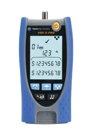 Produktfoto 1 von TREND Networks VDV II Netzwerktester Tonsignal, Kabelprüfgerät, RJ11, RJ12, Koaxial, RJ45