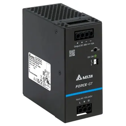Produktfoto 1 von Delta Electronics DRF-240W DIN-Schienen Netzteil DIN-Hutschiene 254V ac AC / 5 A 48V dc DC 240 W