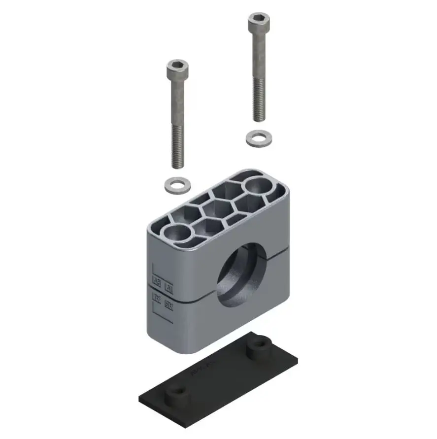 Produktfoto 1 von Parker Hydraulikleitungsklemme für Rohraußen-ø 20 mm Außen-ø , 33 mm Klemmenabstand