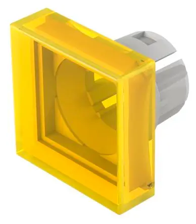 Produktfoto 1 von EAO Lampenlinse, Gelb, Flach, L.=20 mm