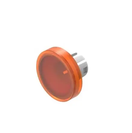 Produktfoto 1 von EAO Lampenlinse, Orange ø 19.7 mm, Flach