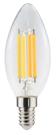 Produktfoto 1 von SEEREP WLH2004 LED-Birne Kerze 2.2 W 40 W 806 lm E14 Sockel 3000k Warmweiß