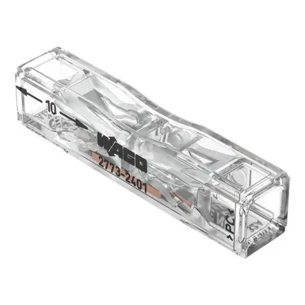 Produktfoto 1 von WAGO Inline Spleißverbinder, Linie, Klar Isoliert Zinn, Ges.L 29.5mm, 12 AWG max.