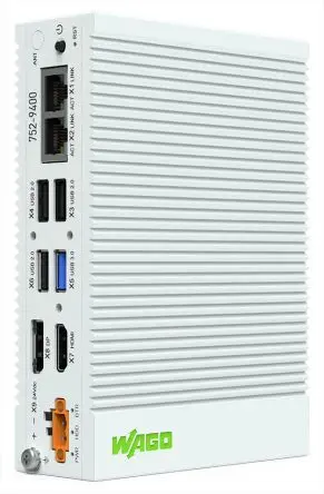 Produktfoto 1 von WAGO 752 Industrie-PC 42 W 4 Adern, Intel Atom, 64GB 1.91 GHz IP40 für Linux