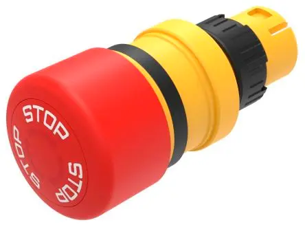 Produktfoto 1 von EAO 61 Drucktastenkopf Ø 16 mm, Rot wartungsfrei Pilzkopf Kunststoff, IP65