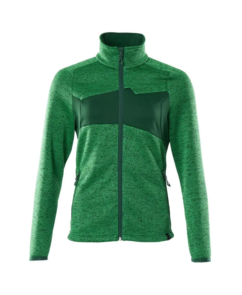 Mascot Workwear 18155-951 Unisex Jumper, 100 % Polyester Grün Reißverschluss, Größe XS