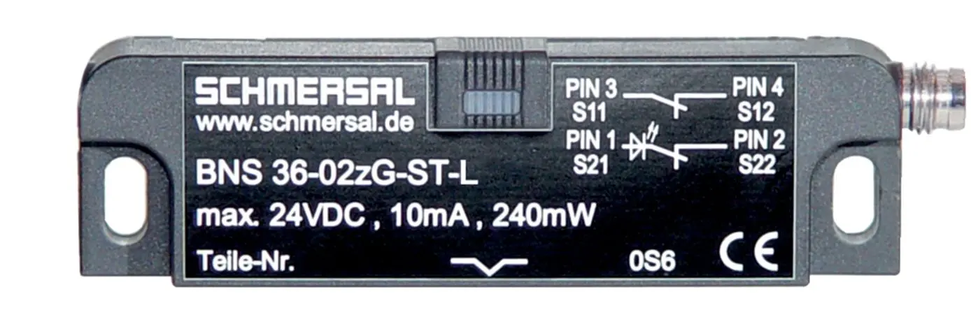 Produktfoto 1 von Schmersal BNS 36 Kabel Berührungsloser Sicherheitsschalter aus Glasfaserverstärkter Thermoplast, 2