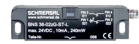 Produktfoto 1 von Schmersal BNS 36 Magnetisch Kabel Berührungsloser Sicherheitsschalter 30V dc aus Glasfaserverstärkter Kunststoff, 2,