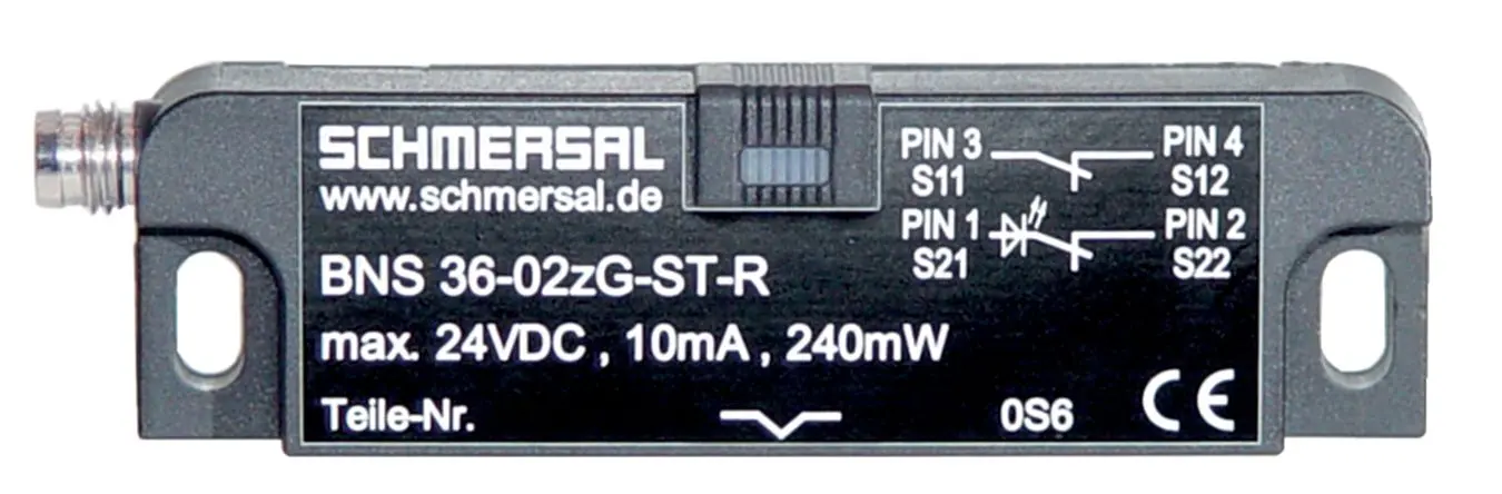 Produktfoto 1 von Schmersal BNS 36 M8 Berührungsloser Sicherheitsschalter aus Glasfaserverstärkter Thermoplast, 2