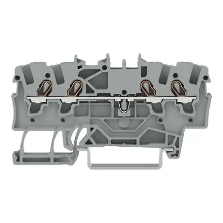 Produktfoto 1 von WAGO 22 (TOPJOB S) Anschlussklemmenblock 1 Grau, 1.5mm², 800V Steckfeder ATEX, EAC Ex, Ex, IECEx