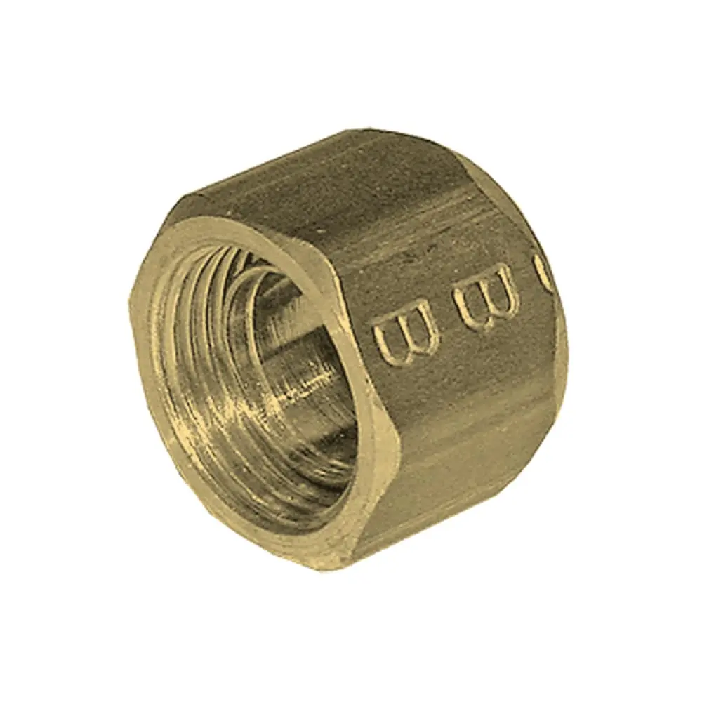 Produktfoto 1 von Legris Pneumatik-Fitting Messing-Rohrfitting Gegenmutter Quetschanschluss Quetschanschluss 4 mm Buchse Buchse