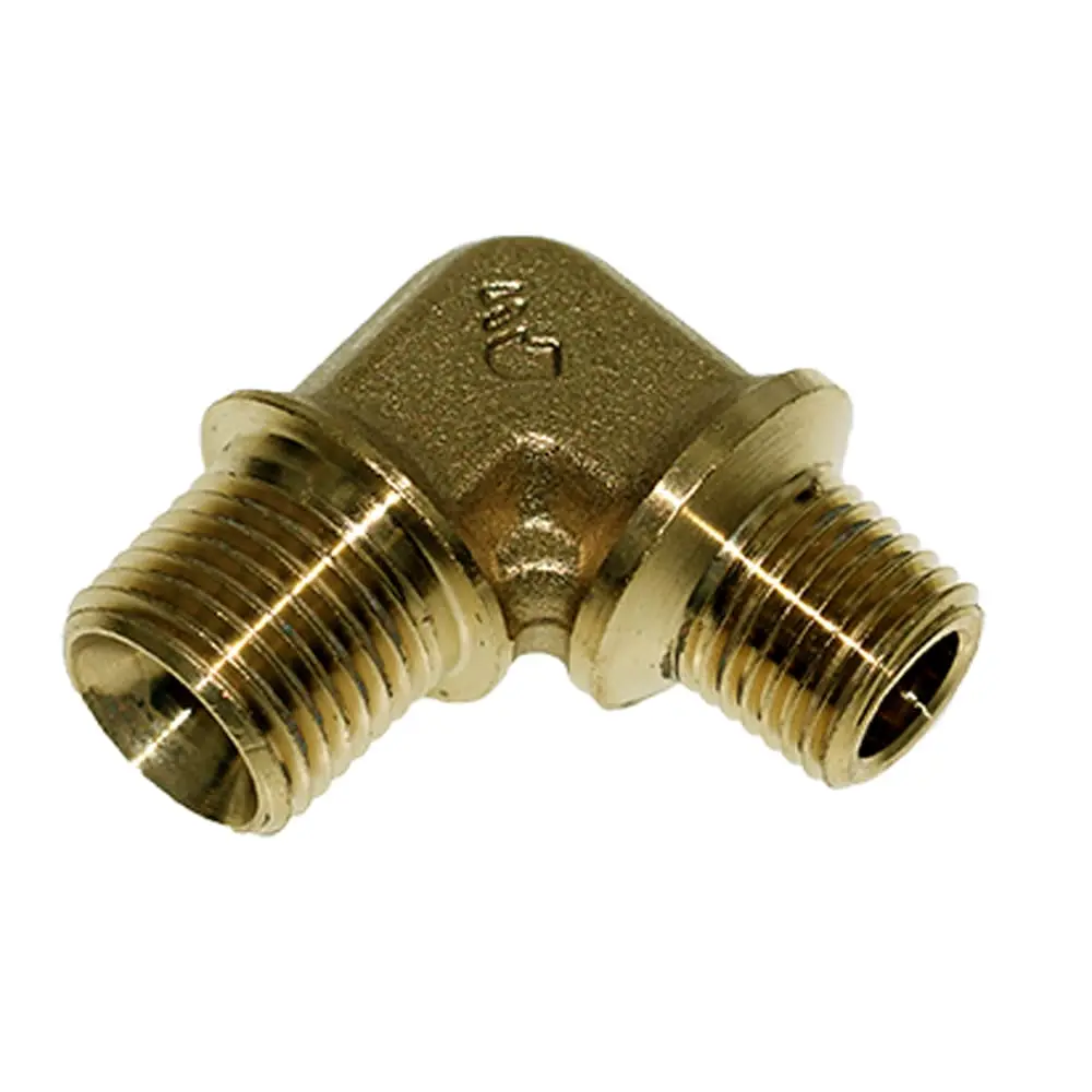 Produktfoto 1 von Legris Pneumatik-Fitting Messing-Rohrfitting Winkelstück BSPT Quetschanschluss Quetschanschluss 1/8 in Stecker Stecker