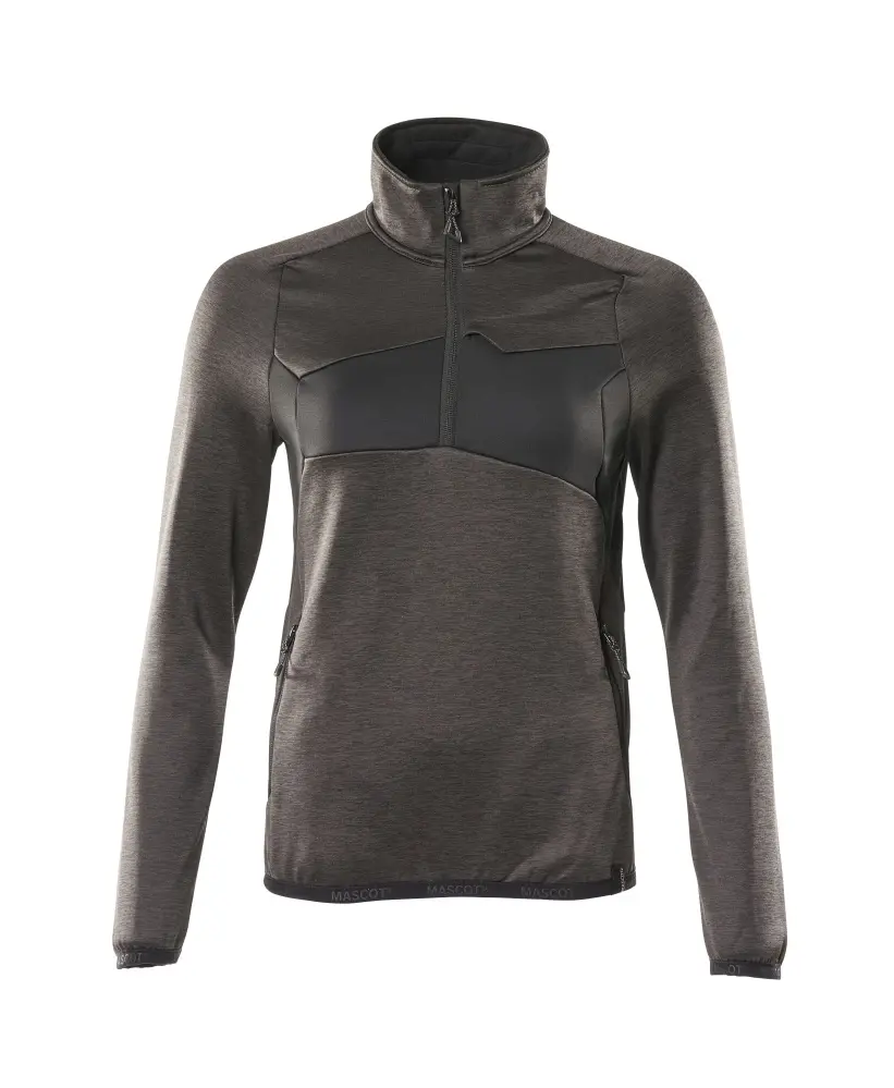 Mascot Workwear 18053-316 Unisex Jumper, 6 % Elastan, 94 % Polyester Anthrazit Reißverschluss am Hals mit Sturmklappe,