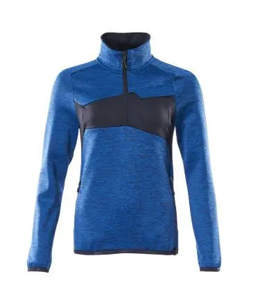 Produktfoto 1 von Mascot Workwear 18053-316 Unisex Jumper, 94 % Polyester, 6 % Elastan Blau Reißverschluss am Hals mit Sturmklappe, Größe