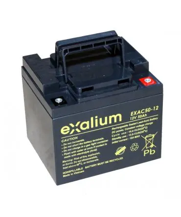 Produktfoto 1 von Exalium EXALIUM (EXAC50-12) Bleiakku, 12 V / 50.00 Ah, 166mm x 125 mm x 166 mm