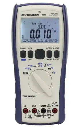 Produktfoto 1 von BK Precision BK391B Digital Digital Multimeter Echteffektivwert, Kontinuierlich, Negativ 1 kV ac / 10 A ac 10 A dc, 40