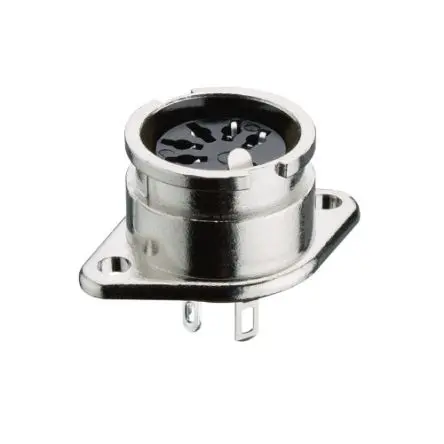 Produktfoto 1 von Lumberg 0107 DIN-Stecker Vertikal 4-polig, 100V ac 4A Lot, Bajonett Buchse