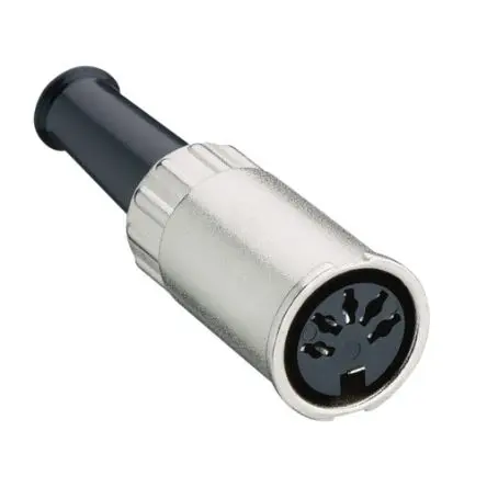 Produktfoto 1 von Lumberg 0122 DIN-Stecker Gerade 3-polig, DIN 41524, 100V ac 4A Kabel, Bajonett Buchse