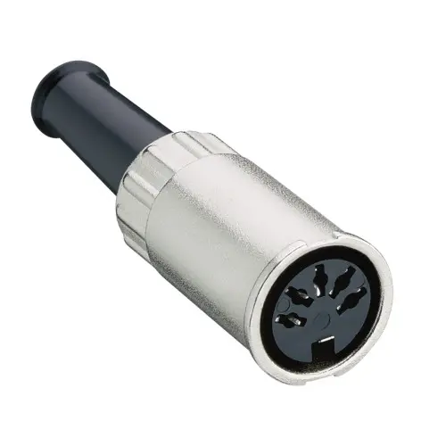 Produktfoto 1 von Lumberg 0122 DIN-Stecker Gerade 5-polig, DIN 45322, 100 V AC 4A Kabel, Bajonett Buchse