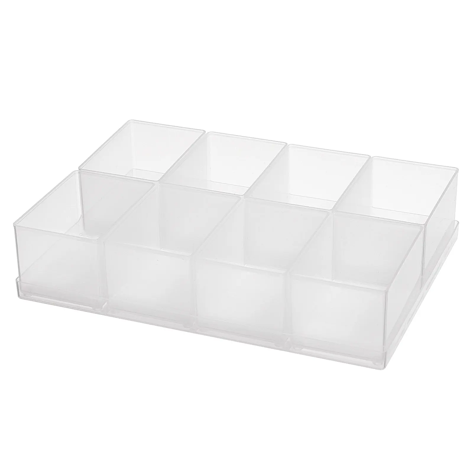Produktfoto 1 von Raaco Einfügen, Polypropylen Klar, 8 Fächer Verstellbare Fächer, 47 mm x 220 mm x 160 mm