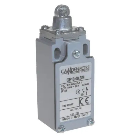 Produktfoto 1 von CAMDENBOSS CE Endschalter, Rollenstößel 1 Schließer/1 Öffner, IP66, Isolierter Kunststoff 400V ac 10A