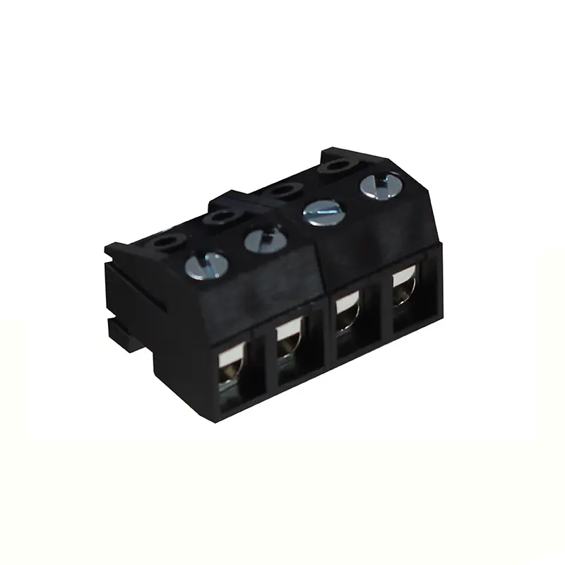 Produktfoto 1 von CAMDENBOSS CTBA Steckbarer Klemmenblock Steckverbinder 4-Kontakte 5mm-Raster gewinkelt