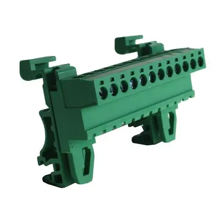 CAMDENBOSS CTBPD96HG Anschlussklemmenblock DIN-Schiene 1 Grün, 2.5mm², 2000V Schraubbefestigung