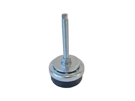 Serious Verstellbarer Fuß 12 mm bis 500 kg x 120 mm Gummi, Ø 80 mm