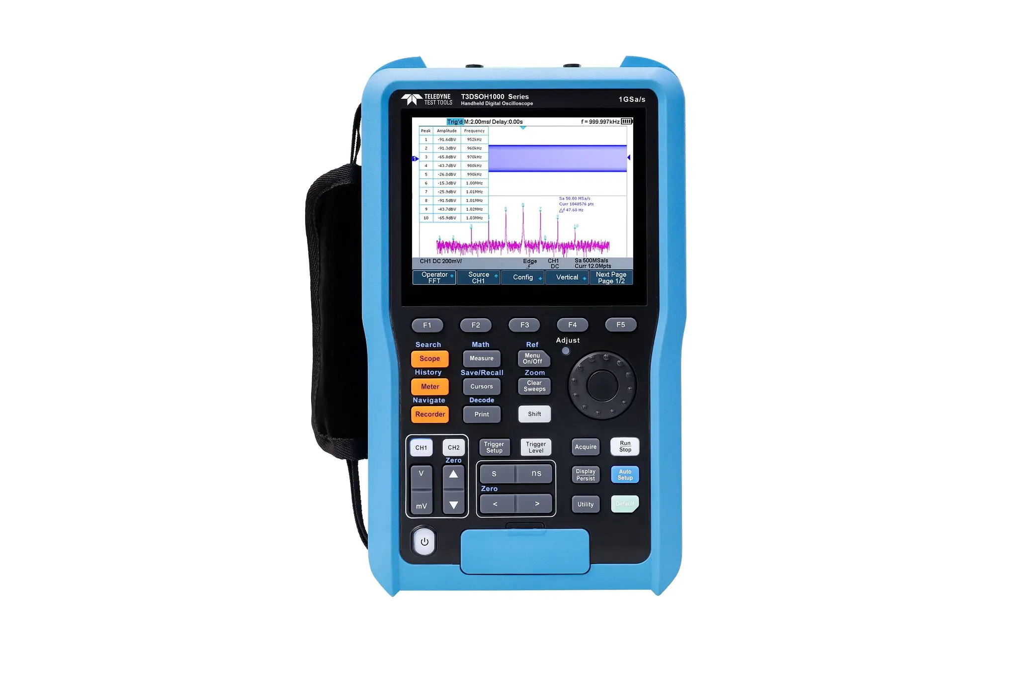 Produktfoto 1 von Teledyne LeCroy T3DSOH Speicher Handheld Oszilloskop 2-Kanal Analog 200MHz