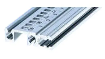 Produktfoto 1 von nVent SCHROFF PRO ServicePLUS Stützschiene B. 30.5mm H. 30.5 mm L. 431.8 mm Aluminium-Strangpressprofil 30.5 mm