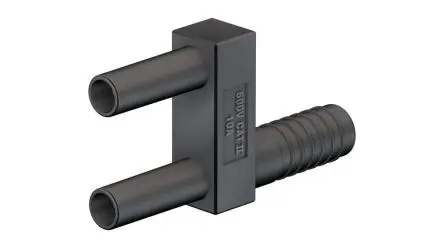 Produktfoto 1 von Staubli 2 mm Stecker Schwarz Bananenstecker, Kontakt Nickel, 600V 10A