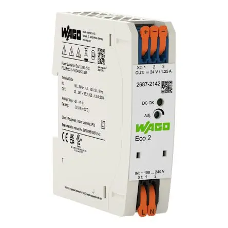 Produktfoto 1 von WAGO DIN-Schienen Netzteil / 1.25 A 24V dc 30 W