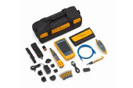 Produktfoto 1 von Fluke Networks LIQ-KIT-VFL-FBRLRT Netzwerktester Tonsignal, Netzwerk Prüfgerät, RJ45, RJ11 RJ45
