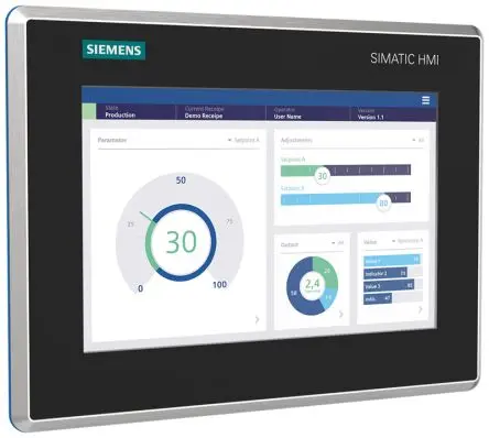 Produktfoto 1 von Siemens, MTP700 Unified Comfort, HMI-Bediengerät, TFT, 800 x 480 pixel, 7 Zoll