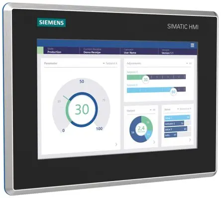 Produktfoto 1 von Siemens, MTP1000 Unified Comfort, HMI-Bediengerät, TFT, 1280 x 800 pixel, 10.1 Zoll