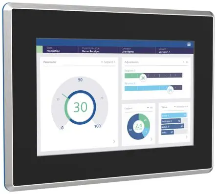 Produktfoto 1 von Siemens, MTP1000 Unified Comfort, HMI-Bediengerät, TFT, 1280 x 800 pixel, 10.1 Zoll