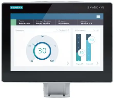 Produktfoto 1 von Siemens, 6AV2128, MTP1200 Unified Comfort, HMI-Bediengerät, TFT, 1280 x 800 pixel, 12.1 Zoll