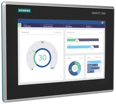Produktfoto 1 von Siemens, MTP1200 Unified Comfort, HMI-Bediengerät, TFT, 1280 x 800 pixel, 12.1 Zoll