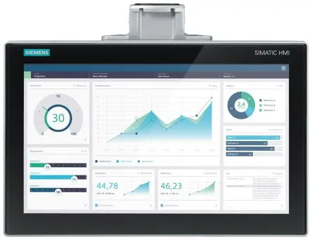 Produktfoto 1 von Siemens, SIMATIC, HMI-Bediengerät, TFT, 1366 x 768 pixel, 15.6 Zoll