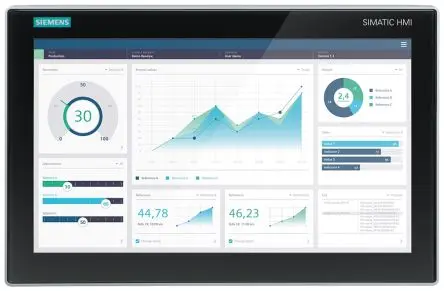 Produktfoto 1 von Siemens, 6AV2128, SIMATIC, HMI-Bediengerät, TFT, 1366 x 768 pixel, 15.6 Zoll