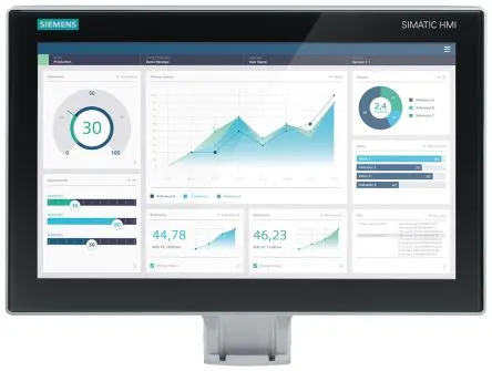 Produktfoto 1 von Siemens, 6AV2128, SIMATIC, HMI-Bediengerät, TFT, 1366 x 768 pixel, 15.6 Zoll