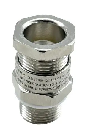 Produktfoto 1 von RS PRO Kabelverschraubung, M20 Messing 3 mm/ 8 mm, IP68