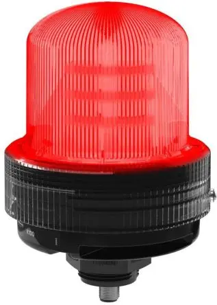Produktfoto 1 von Banner K100 LED Signalleuchte Rot 48V dc Basis, Ø 36 mm x 134.8 mm