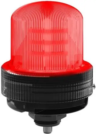 Produktfoto 1 von Banner K100 LED Signalleuchte Rot 240V ac Basis, Ø 36 mm x 134.8 mm