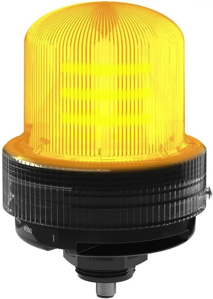 Produktfoto 1 von Banner K100 LED Blinkend, Dauer Signalleuchte Gelb, 100 → 240 V AC
